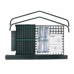 Worth Garden Extra-Wide 40 in. L x 19 in. W x 75 in. H 5-Tier Tall Green Metal Covered Portable Greenhouse -Cheap Garden Center Store green matte worth garden plant stands g311a00 fa 1000