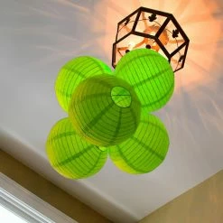 LUMABASE 10 in. Round Green Paper Lanterns (5-Count) 7 LUMABASE 10 in. Round Green Paper Lanterns (5-Count) -Cheap Garden Center Store greens lumabase citronella candles torches 78605 4f 1000