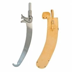 Jameson 16 in. Double Hook Curved Blade with Saw Head and Leather Scabbard