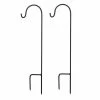 LUMABASE 30 in. Black Shepherd's Hook (2-Count) -Cheap Garden Center Store lumabase shepherd s hooks 91402 64 1000
