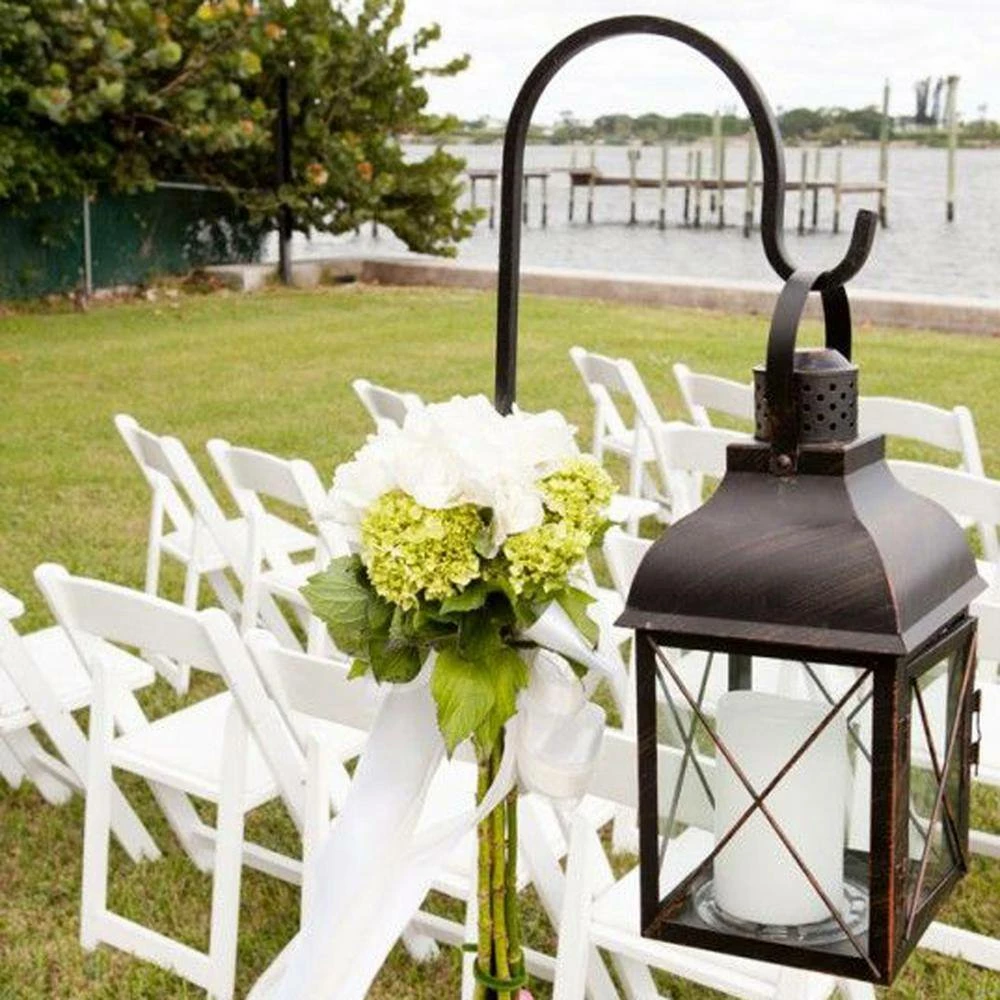 LUMABASE 48 in. Black Metal Shepard's Hook 4 LUMABASE 48 in. Black Metal Shepard's Hook - Image 2