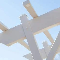 Dura-Trel 85 in. x 72 in. x 41 in. Mocha Vinyl PVC Wellington Arbor -Cheap Garden Center Store mocha dura trel arbors 11179m 4f 1000