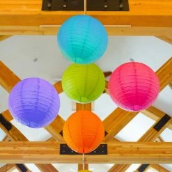 LUMABASE 10 in. Round Multi Color Paper Lanterns (5-Count) 10 LUMABASE 10 in. Round Multi Color Paper Lanterns (5-Count) -Cheap Garden Center Store multi lumabase citronella candles torches 78905 4f 1000