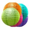 LUMABASE 10 in. Round Multi Color Paper Lanterns (5-Count) -Cheap Garden Center Store multi lumabase citronella candles torches 78905 64 1000