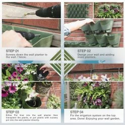Worth Garden Olive Green Plastic 36-Pockets Self-Watering Vertical-Wall Garden Planters (12 Sets of 3) -Cheap Garden Center Store olive green glossy worth garden vertical garden planters g707a00 fa 1000