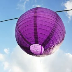 LUMABASE 10 in. Round Purple Paper Lanterns (5-Count) 9 LUMABASE 10 in. Round Purple Paper Lanterns (5-Count) -Cheap Garden Center Store purples lavenders lumabase citronella candles torches 78305 1f 1000