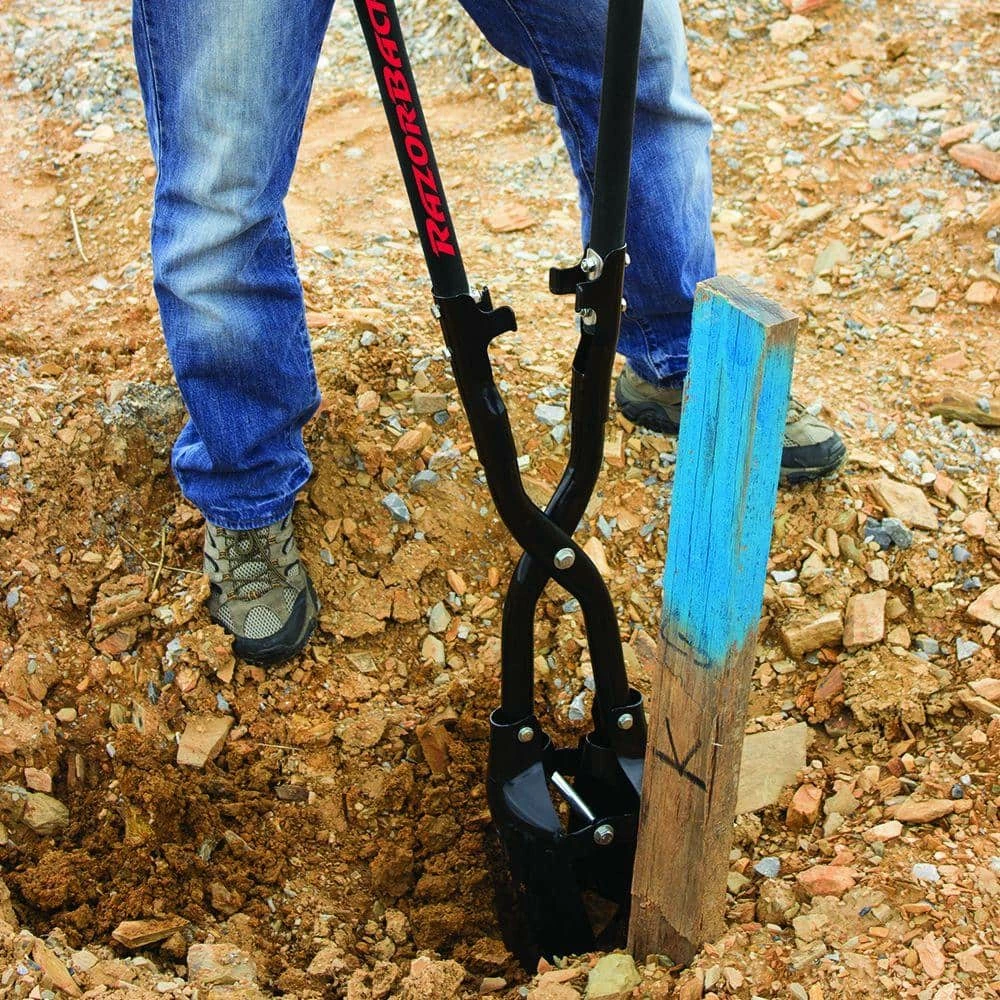 Razor-Back Fiberglass Handle Post Hole Digger 4 Razor-Back Fiberglass Handle Post Hole Digger - Image 2