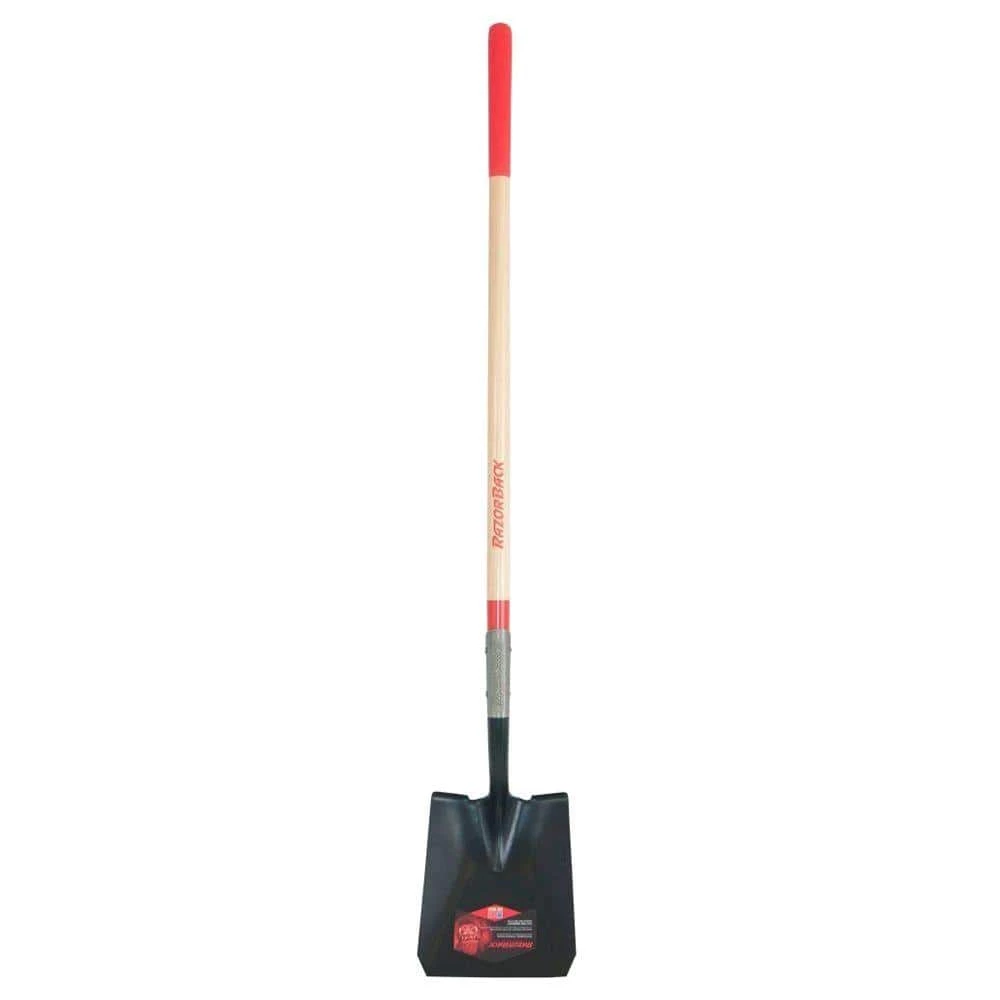Razor-Back 48 in. Wood Handle Square Point Shovel 3 Razor-Back 48 in. Wood Handle Square Point Shovel