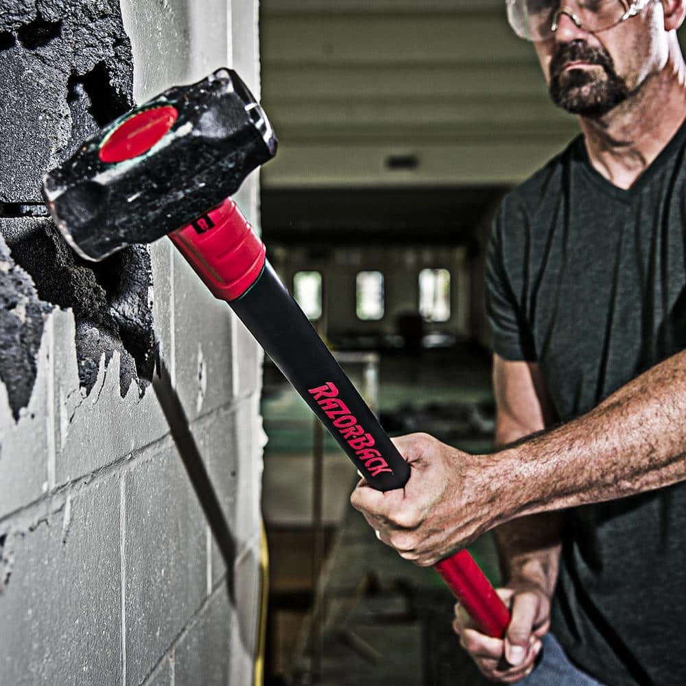 Razor-Back 10 lb. Sledge Hammer with 34 in. Fiberglass Handle 6 Razor-Back 10 lb. Sledge Hammer with 34 in. Fiberglass Handle - Image 6