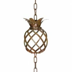 Regal Rain Chain-Copper Pineapple