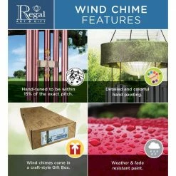 Regal Precision-Tuned Patina Breeze 32 in. Bronze Wind Chime -Cheap Garden Center Store regal wind chimes 11160 4f 1000