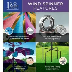 Regal 33 in. Vortex Kinetic Stake - Cosmo -Cheap Garden Center Store regal wind spinners 11757 4f 1000