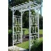 Dura-Trel 85 in. H X 72 in. W White Vinyl PVC Wellington Arbor -Cheap Garden Center Store white dura trel arbors 11179 64 1000