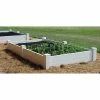 Dura-Trel 96 in. L x 48 in. W x 14 in. H White Vinyl 2-Level Raised Garden Bed Bed -Cheap Garden Center Store white dura trel raised planter boxes 11181 64 1000
