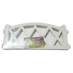 Worth Garden 4-Panel White Plastics Fence