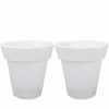 Worth Garden 12 in. Dia x 12 in. H White Self-Watering Plastic Round Planter Pots with Liners (2-Pack) 2 Worth Garden 12 in. Dia x 12 in. H White Self-Watering Plastic Round Planter Pots with Liners (2-Pack) -Cheap Garden Center Store white smooth worth garden plant pots g728a03 64 1000