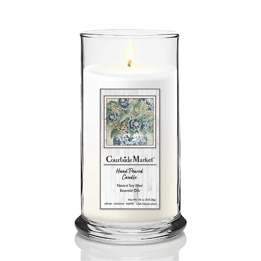 Courtside Market Feeling Blue II Status Candle Glass 18 oz. 3 Courtside Market Feeling Blue II Status Candle Glass 18 oz.