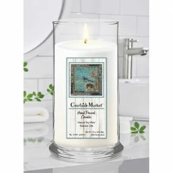 Courtside Market Feather Chic II Status Candle Glass 18 oz. -Cheap Garden Center Store whites courtside market outdoor lanterns can br285 18s 31 1000