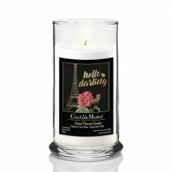 Courtside Market Darling III Status Candle Glass 18 oz. -Cheap Garden Center Store whites courtside market outdoor lanterns can fd274 18s 31 1000