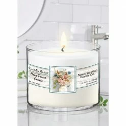 Courtside Market Hydrangea Circular Candle Glass 9.6 oz.