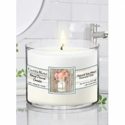 Courtside Market Thankful Circular Candle Glass 9.6 oz.