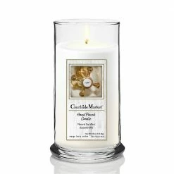 Courtside Market Faucet Cold Status Candle Glass 18 oz. -Cheap Garden Center Store whites courtside market outdoor lanterns can sb490 18s 31 1000