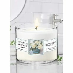Courtside Market Hydrangeas Circular Candle Glass 9.6 oz.