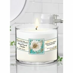 Courtside Market Golden Daisy I Circular Candle Glass 9.6 oz.