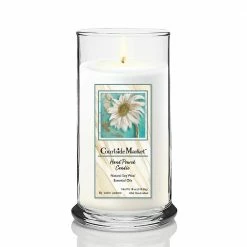 Courtside Market Golden Daisy II Status Candle Glass 18 oz. -Cheap Garden Center Store whites courtside market outdoor lanterns can sg862 18s 31 1000