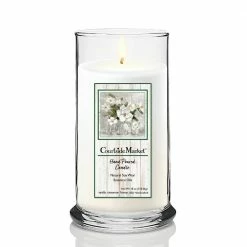 Courtside Market Romantic Magnolia Status Candle Glass 18 oz. -Cheap Garden Center Store whites courtside market outdoor lanterns can ww343 18s 31 1000