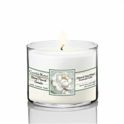 Courtside Market Peony Detail I Circular Candle Glass 9.6 oz. -Cheap Garden Center Store whites courtside market outdoor lanterns can ww344 cir 31 1000