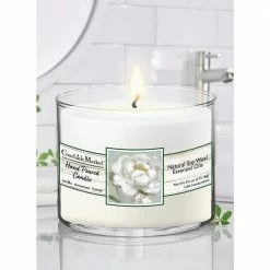 Courtside Market Peony Detail I Circular Candle Glass 9.6 oz.