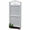Dura-Trel 62 in. x 28 in. White Vinyl PVC Sunburst Trellis with White Lattice -Cheap Garden Center Store whites dura trel garden trellises 11148 64 1000