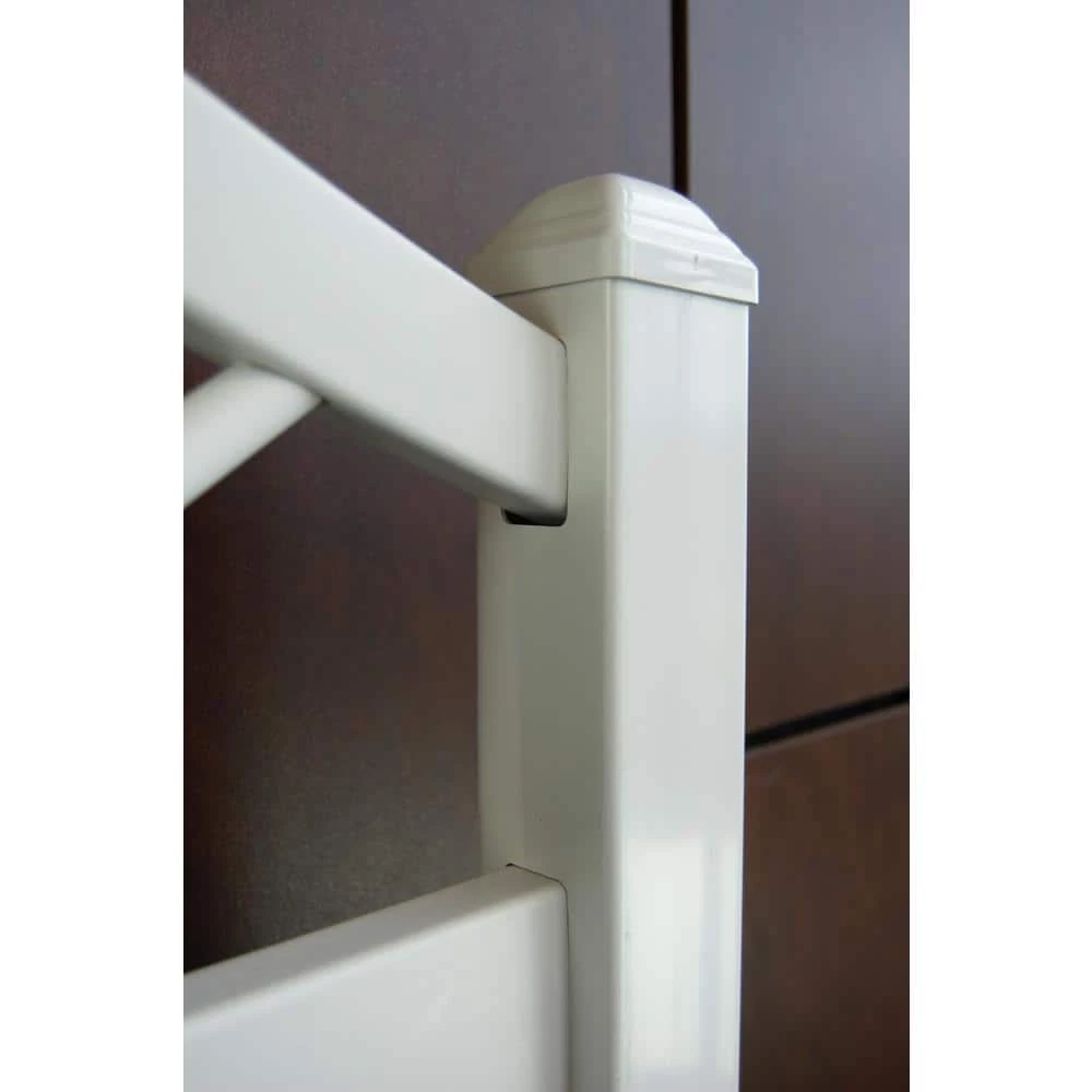 Dura-Trel 62 in. x 28 in. White Vinyl PVC Sunburst Trellis with White Lattice 4 Dura-Trel 62 in. x 28 in. White Vinyl PVC Sunburst Trellis with White Lattice - Image 2