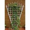 Dura-Trel 94 in. x 58 in. White Vinyl PVC Estate Trellis -Cheap Garden Center Store whites dura trel garden trellises 11157 64 1000