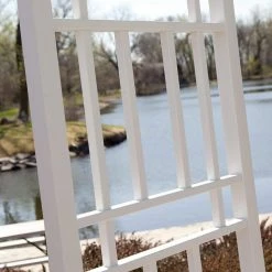 Dura-Trel 75 in. x 28 in. White Vinyl PVC Wellington Trellis -Cheap Garden Center Store whites dura trel garden trellises 11173 1f 1000