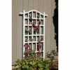 Dura-Trel 75 in. x 35 in. White Vinyl PVC Melrose Trellis -Cheap Garden Center Store whites dura trel garden trellises 11191 64 1000