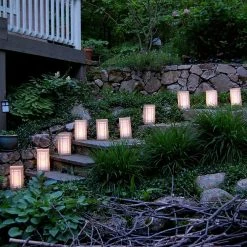 LUMABASE Gold Lantern Plastic Luminaria Lanterns (Set of 12) -Cheap Garden Center Store whites lumabase citronella candles torches 31512 1f 1000