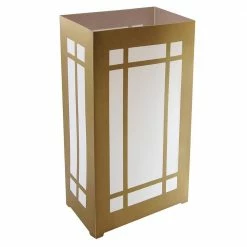 LUMABASE Gold Lantern Plastic Luminaria Lanterns (Set of 12)