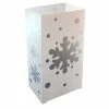 LUMABASE 10 in. Snowflake Plastic Luminaria Lanterns (Set of 10) 1 LUMABASE 10 in. Snowflake Plastic Luminaria Lanterns (Set of 10) -Cheap Garden Center Store whites lumabase citronella candles torches 32712 64 1000