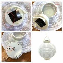 LUMABASE 8 in. Solar White Nylon Round Lantern (3-Pack) -Cheap Garden Center Store whites lumabase citronella candles torches 71503 44 1000