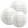 LUMABASE Multi Size White Round Paper Lanterns (6-Count) -Cheap Garden Center Store whites lumabase citronella candles torches 72006 64 1000