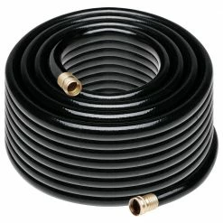 Worth Garden 5/8 in. x 100 ft. Medium Duty Black Vinyl Garden Hose