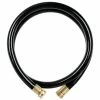 Worth Garden 3/4 in. x 5 ft. Medium Duty Black Vinyl Garden Hose