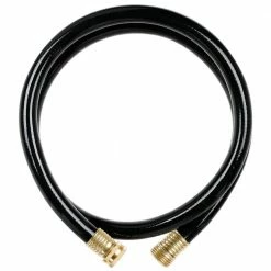 Worth Garden 3/4 in. x 5 ft. Medium Duty Black Vinyl Garden Hose