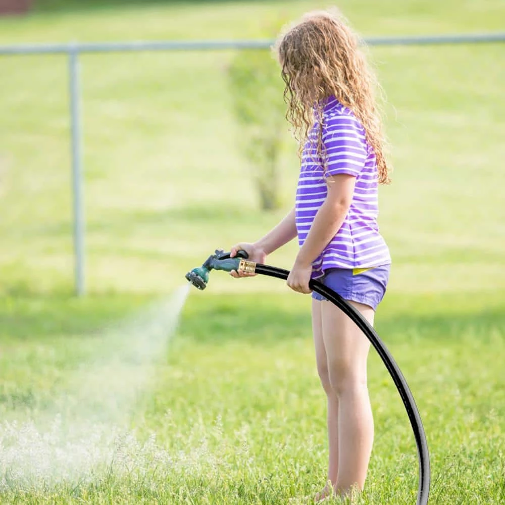 Worth Garden 3/4 in. x 5 ft. Medium Duty Black Vinyl Garden Hose 4 Worth Garden 3/4 in. x 5 ft. Medium Duty Black Vinyl Garden Hose - Image 2