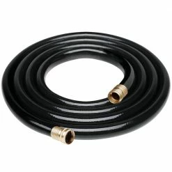 Worth Garden 3/4 in. x 12 ft. Medium Duty Black Vinyl Garden Hose