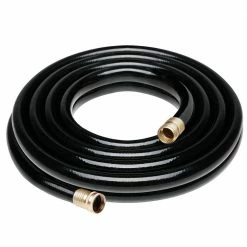 Worth Garden 3/4 in. x 25 ft. Medium Duty Black Vinyl Garden Hose