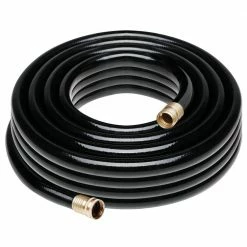 Worth Garden 3/4 in. x 50 ft. Medium Duty Black Vinyl Garden Hose