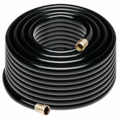 Worth Garden 3/4 in. x 100 ft. Medium Duty Black Vinyl Garden Hose